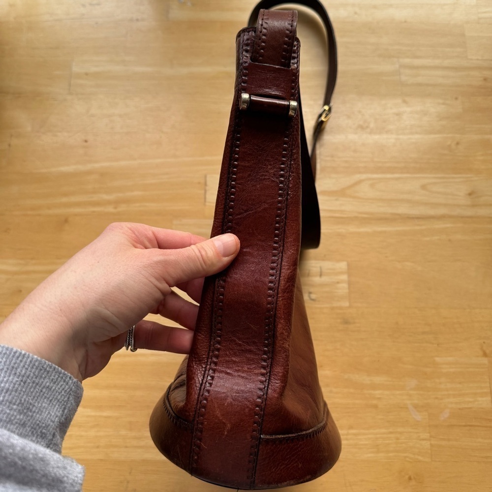 Vintage Barantani Italian Leather Crossbody Bag - Picture 8 of 16